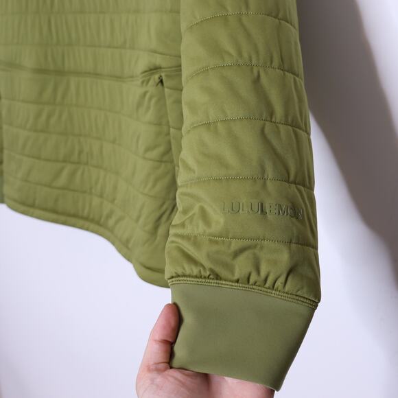 LULULEMON Dynamic Movement Crew Sweatshirt Bronze Green Pullover Women's 10 - Picture 6 of 16